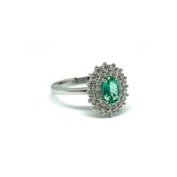 Anneau Mikiko Femme in Or blanc Smeraldo 0.30 Ct MA5116O4SMN030 - MA5116O4SMN030